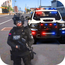 警察驾驶追击