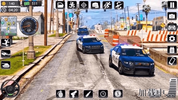 警车追逐驾驶