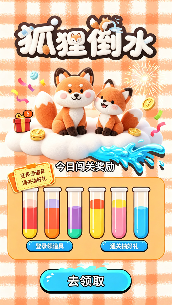 狐狸倒水