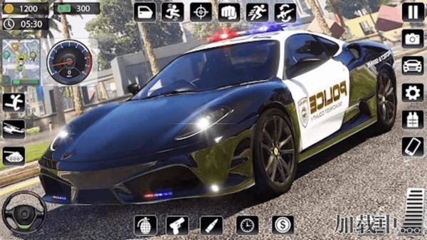 警车追逐驾驶