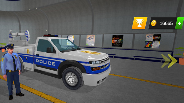 警车巡逻驾驶