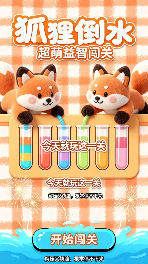 狐狸倒水
