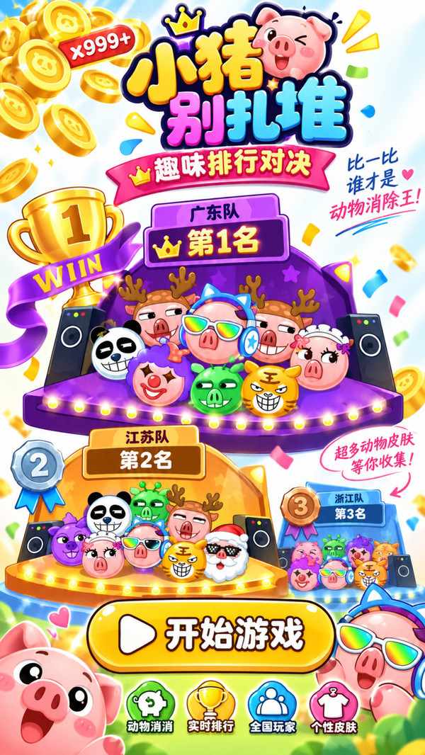 小猪别扎堆
