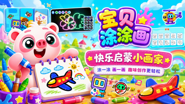 宝贝涂涂画