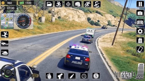 警车追逐驾驶