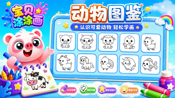 宝贝涂涂画