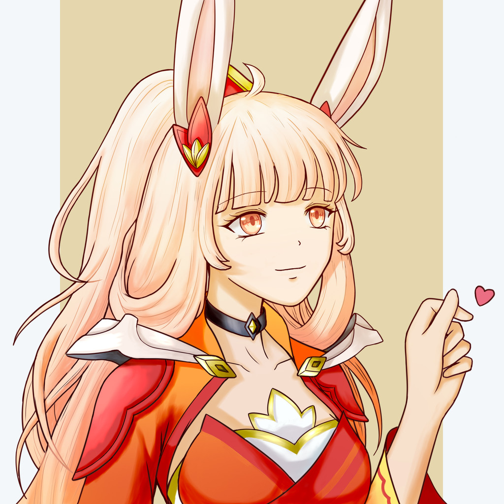 公孙离头像同人绘画在线比心祝贺加入snk