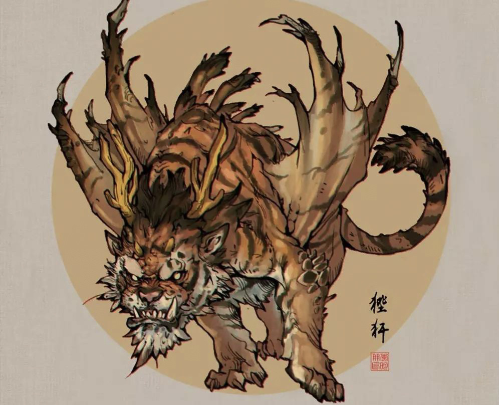 此次李小龙的龙形态原型应该就是龙的第七个儿子,狴犴.