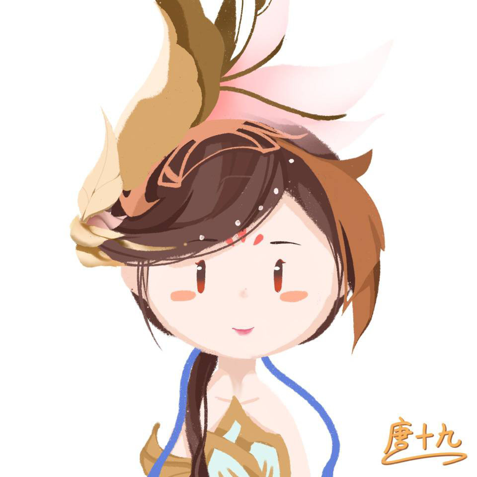 杨玉环四美皮肤q版羞花