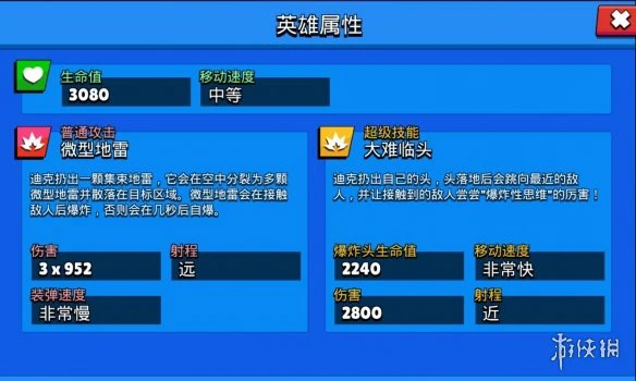 《荒野乱斗》迪克是谁 投弹迪克技能属性介绍