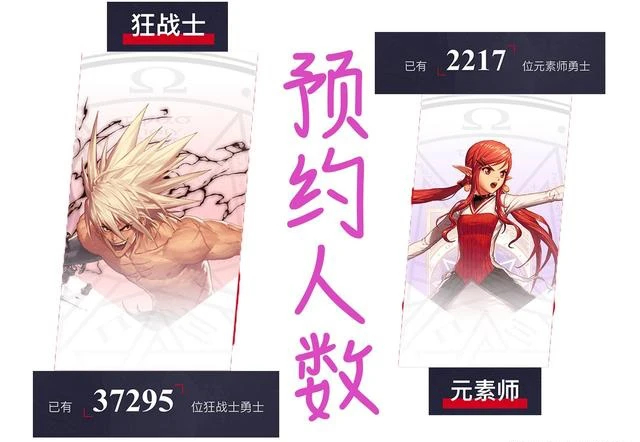 红眼预约人数超越其它职业几倍，再一次成为玩家首选