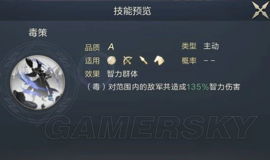 《鸿图之下》群雄势力上将李儒属性及简评