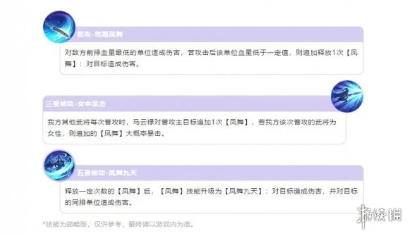 《三国志幻想大陆》马云禄技能属性介绍 马云禄怎么样